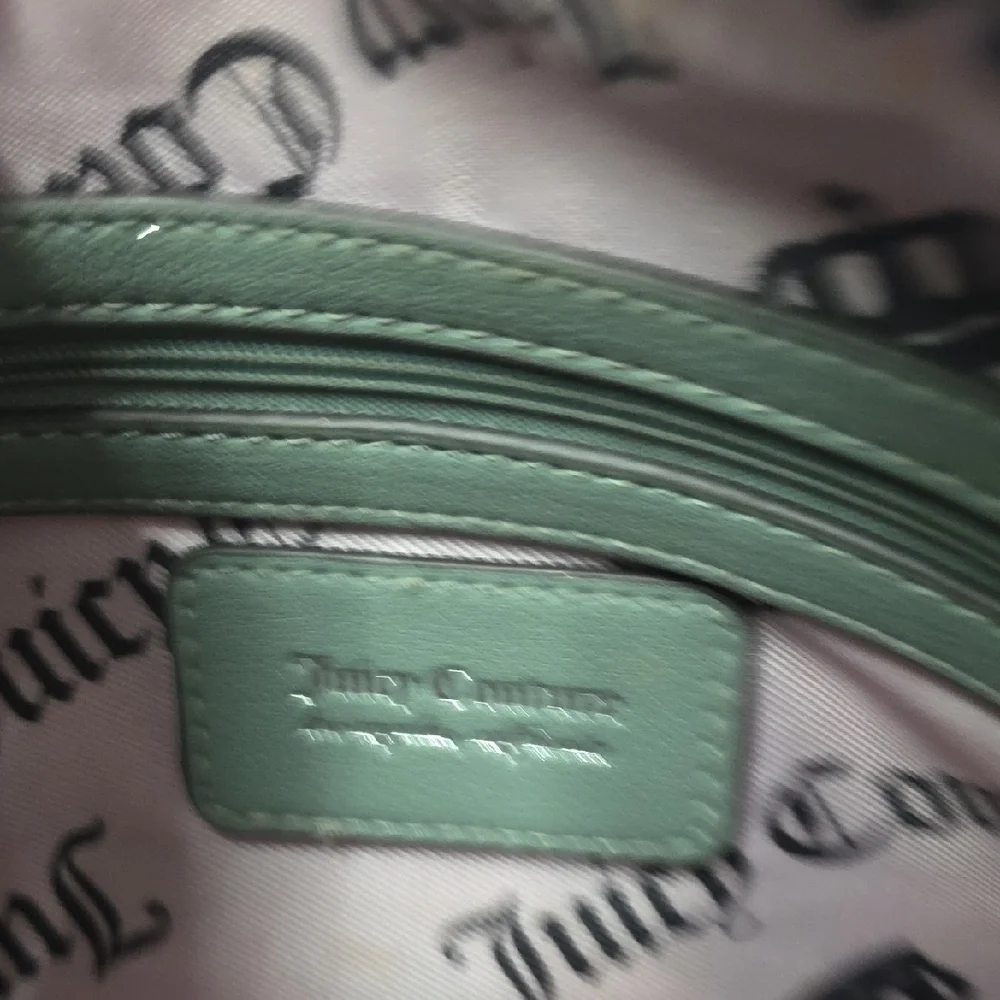 Juicy Couture Green Suede Shoulder Bag